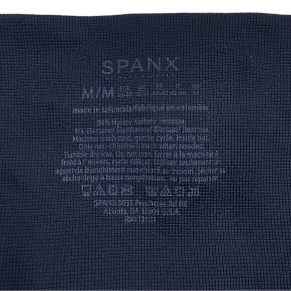Spanx Look At Me Now Seamless Pull-on Moto Leggings Medium Indigo‎ Sky 50200R - Picture 3 of 5